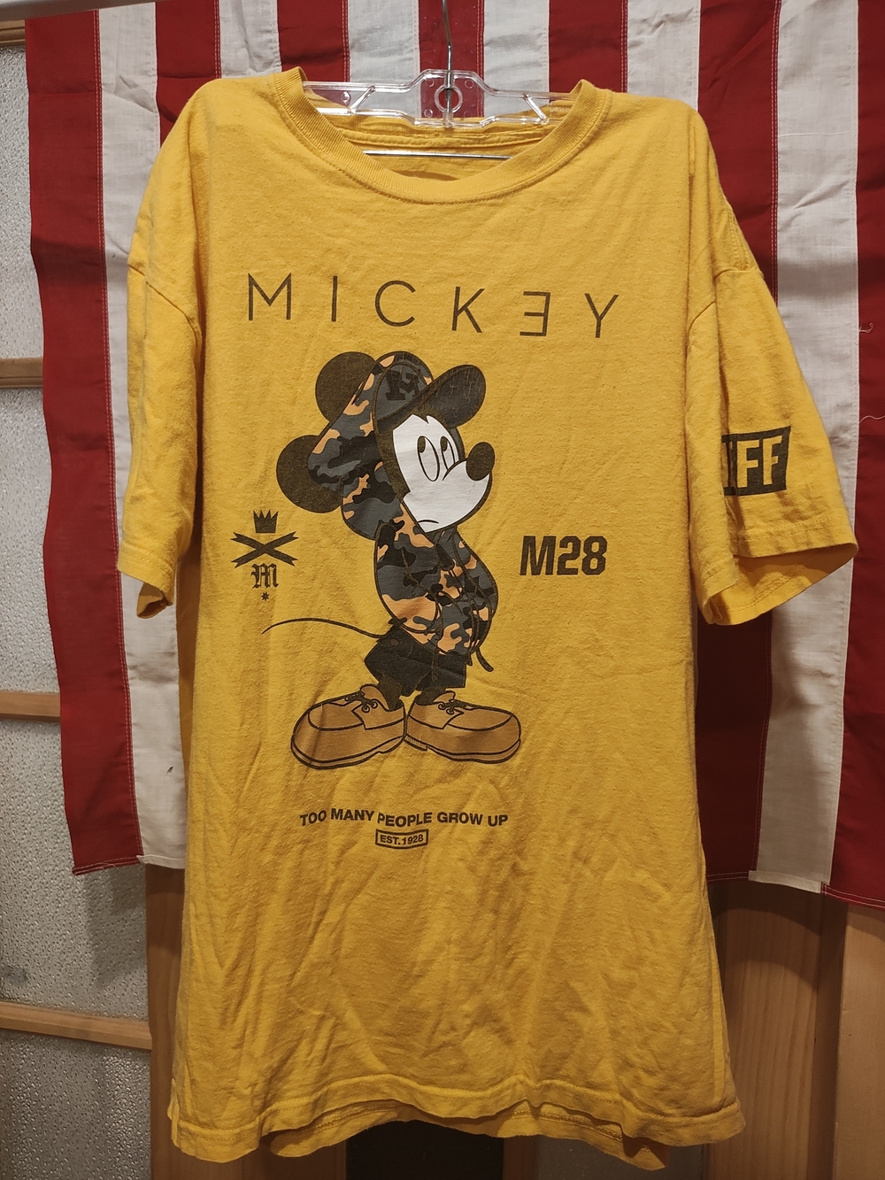 Mickey X Neff Graphic Yellow Men’s T-Shirt